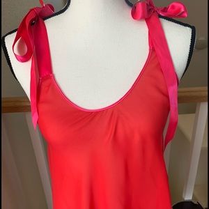 Victoria Secret Red/Pink Ribbon Babydoll w Gstring